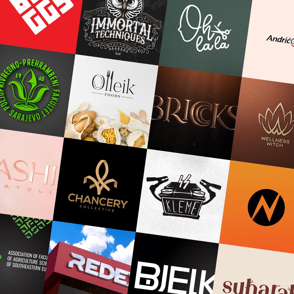 Third collection of logos designed by Ljubomir Todorović, showcasing versatile and impactful brand identities.